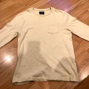 Abercrombie and Fitch long sleeve cream shirt